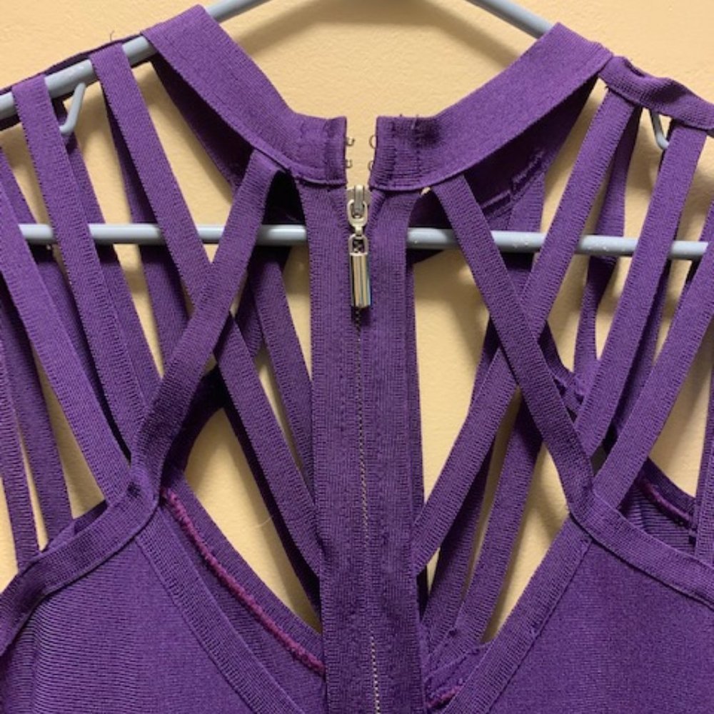 Bebe Knee-Length Criss Cross Dress